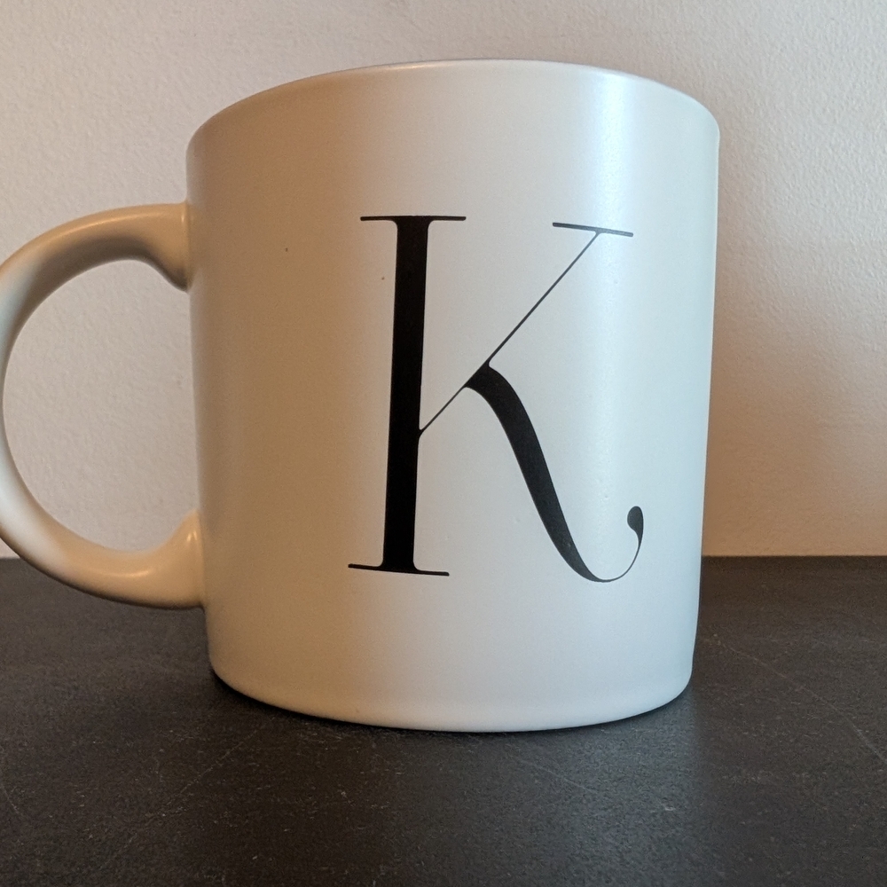 Indigo K Mug with Blue Interior - Picture 2 of 4